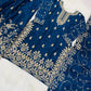 Embroidered Gmy Silk Kurta Palazzo Set with Dupatta