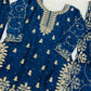 Embroidered Gmy Silk Kurta Palazzo Set with Dupatta