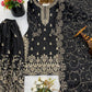 Embroidered Gmy Silk Kurta Palazzo Set with Dupatta