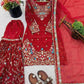 Embroidered Gmy Silk Kurta Palazzo Set with Dupatta