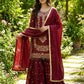 Embroidered Gmy Silk Sharara Suit Set with Dupatta