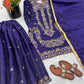 Embroidered Gmy Silk Sharara Suit Set with Dupatta