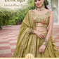 Embroidered Gold Crush Lehenga Choli Set with Dupatta