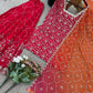 Embroidered Heavy Georgette Sharara Suit Set