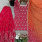 Embroidered Heavy Georgette Sharara Suit Set