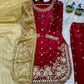 Embroidered JC Silk Kurta Palazzo Set with Dupatta
