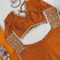 Embroidered Japan Satin Lehenga Choli Set for Wedding and Festive Wear