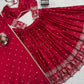 Embroidered Japan Satin Lehenga Choli Set for Wedding and Festive Wear