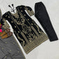 Embroidered Korean Satin Silk Kurta Pant Set with Organza Dupatta for Festive Wear