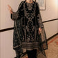 Embroidered Korean Satin Silk Kurta Pant Set with Organza Dupatta for Festive Wear
