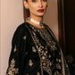 Embroidered Korean Satin Silk Kurta Pant Set with Organza Dupatta for Festive Wear