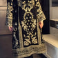 Embroidered Korean Satin Silk Kurta Pant Set with Organza Dupatta for Festive Wear