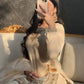 Embroidered Korean Satin Silk Kurta Sharara Set with Organza Dupatta for Festive and Party Wear