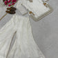 Embroidered Korean Satin Silk Kurta Sharara Set with Organza Dupatta for Festive and Party Wear