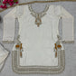 Embroidered Korean Satin Silk Kurta Sharara Set with Organza Dupatta for Festive and Party Wear