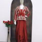 Embroidered Koti Style Dhoti Lehenga Set for Wedding and Festive Wear
