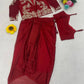 Embroidered Koti Style Dhoti Lehenga Set for Wedding and Festive Wear