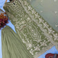 Embroidered Kurta Palazzo Set with Moti Work