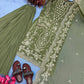 Embroidered Kurta Palazzo Set with Moti Work