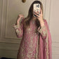 Embroidered Kurta Palazzo Set with Moti Work