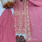 Embroidered Kurta Palazzo Set with Moti Work