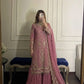 Embroidered Kurta Palazzo Set with Moti Work