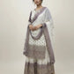 Embroidered Kurti Palazzo Set with Dupatta
