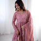Embroidered Mal Chanderi Sharara Set with Dupatta