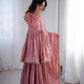Embroidered Mal Chanderi Sharara Set with Dupatta