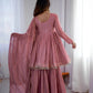 Embroidered Mal Chanderi Sharara Set with Dupatta