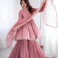 Embroidered Mal Chanderi Sharara Set with Dupatta