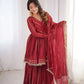 Embroidered Mal Chanderi Sharara Set with Dupatta