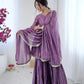 Embroidered Mal Chanderi Sharara Set with Dupatta