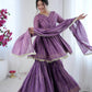 Embroidered Mal Chanderi Sharara Set with Dupatta