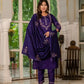 Embroidered Marina Silk Kurti Set with Pants & Dupatta
