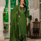 Embroidered Marina Silk Kurti Set with Pants & Dupatta