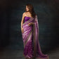 Embroidered Mocha Silk Designer Saree