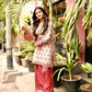 Embroidered Natural Crepe Farshi Palazzo Suit Set