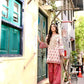 Embroidered Natural Crepe Farshi Palazzo Suit Set