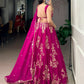Embroidered Naysha Fabric Lehenga Choli with Organza Dupatta for Wedding and Festive Wear