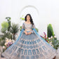 Embroidered Net Lehenga Set