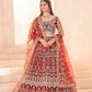 Embroidered Net Lehenga Set