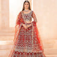 Embroidered Net Lehenga Set