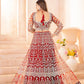 Embroidered Net Lehenga Set