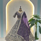 Embroidered Net Lehenga Set