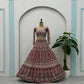 Embroidered Net Lehenga Set