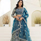 Embroidered Net Lehenga Set