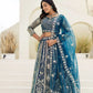 Embroidered Net Lehenga Set