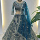 Embroidered Net Lehenga Set