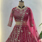 Embroidered Net Lehenga Set